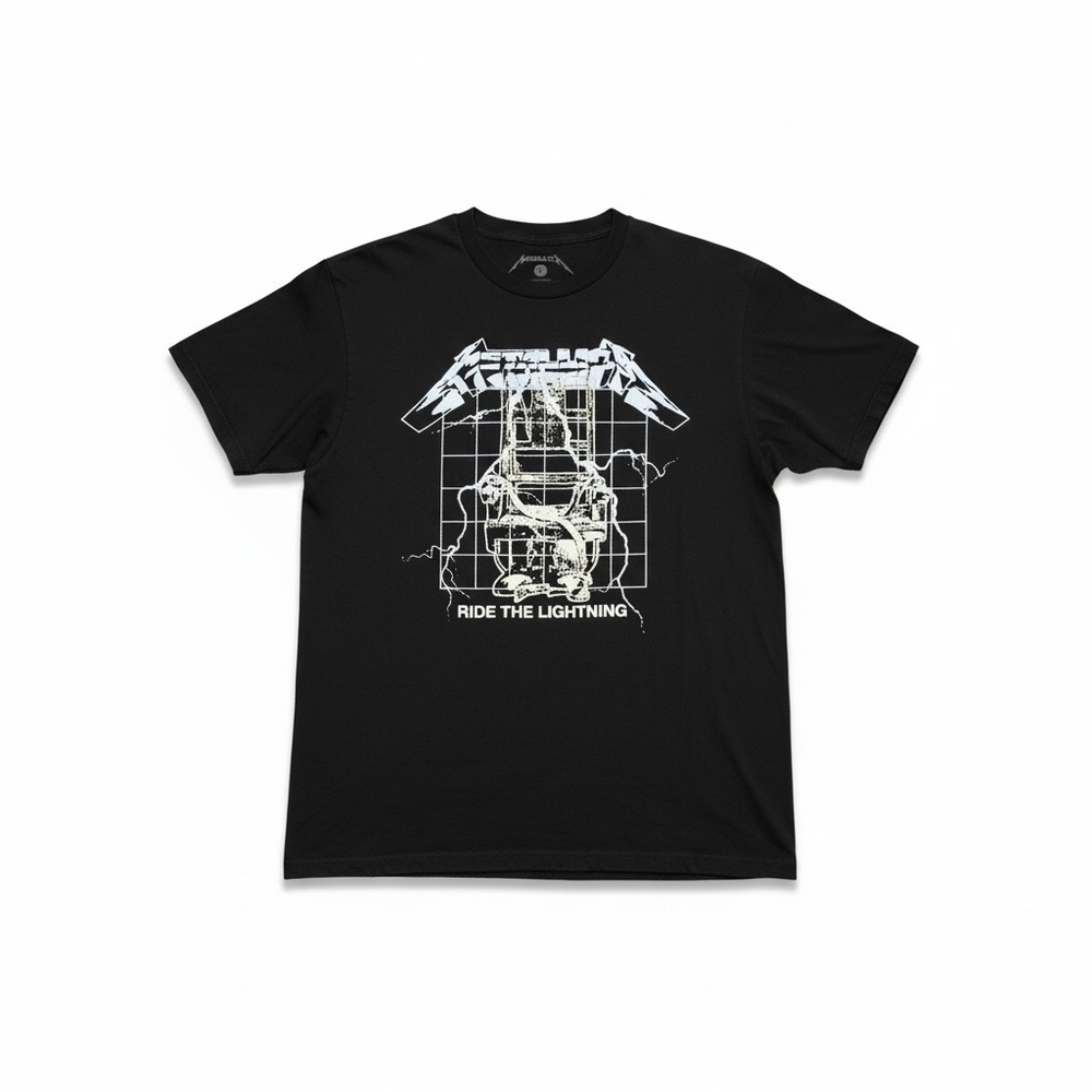 Matallica “Ride The Lightning” Black Graphic T-Shirt